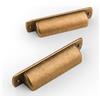 Amerdeco 10 pezzi Maniglia a Conchiglia Antica, Design a Forma di Conchiglia Bronzo Cassetto in Metallo Tiri Maniglie Armadi Vintage Armadietto in Metallo Mobili Armadio Anta Medicina 128mm