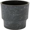 The HC Companies Vaso rotondo in plastica di alta qualità, 17,8 cm, colore finto cemento
