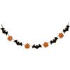 DII Decorazione per la casa e per feste spettrali decorazioni di Halloween per interni e anteriori, portico, ghirlanda, lunghezza 172 cm, pipistrello e zucca