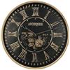 PRENDELUZ Orologio da parete nero e oro 60 x 60 x 8 cm con movimento, ideale per decorare e dare stile a qualsiasi spazio.