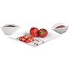 Holst Porzellan YK 1156 TD - Servizio da dessert Canton con salsa, 3 pezzi, 19 x 19 x 2,5 cm, colore: Bianco