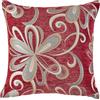 Violet Linen Chenille Chateau - Federa decorativa per cuscino, stile vintage, motivo floreale, 18 x 18
