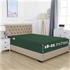 Elegant Comfort Lenzuolo con angoli singolo 1500, di qualità alberghiera, 45-53 cm di profondità, per materasso alto, lussuoso e morbido, con tasca intelligente, senza pieghe, tw/Tw XL, verde