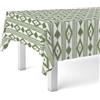Martina Home Tovaglia in Tela Cerata Mallorquí Verde 250X140 CM