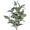DRW Set di 6 Rami di Foglie Artificiali in Schiuma Eva, plastica e Carta Verde 85 cm, Medidas: 85cm