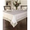 Violet Linen - Tovaglia, motivo: Legacy Cobblestone, Poliestere poliestere., bianco, 70 X 160