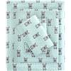 Sleep Philosophy True North by Cozy flanella 100% cotone ultra morbido set di lenzuola per il freddo, Twin XL, Aqua French Bulldog 3 pezzi