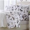Great Bay Home Set di lenzuola in micropile extra morbido, per le vacanze, con tasca profonda, lussuose lenzuola in micropile per le vacanze, con tasca profonda, collezione Luxe in lussuoso velluto