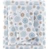 SLEEP PHILOSOPHY True North Cozy - Set di biancheria da letto in 100% cotone caldo, stampa animalier, con stelle, ultra morbido e freddo, 3 pezzi