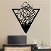 Wallity Hanah Home Elegante accessorio decorativo da parete in metallo, nero, 55 x 50 cm, 100% metallo (spessore 1,5 mm), leggero e resistente, perfetto per l'arredamento moderno della casa