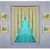 Today's Curtain Emelia Original - Coppia di spavalderie in voile 160 cm, oro, 228,6 x 160 cm (lunghezza x larghezza)