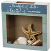 Primitives by Kathy PBK A Handful of Shells A Headful of Memories - Scatola in legno con conchiglie, 25,4 cm