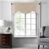 Elrene Home Fashions Colette Mantovana in finta seta smerlata, 127 x 53 cm (mantovana smerlata), tortora