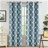 Melodieux Tende oscuranti oscuranti con occhielli per soggiorno, alla moda marocchina, isolanti, termiche, 106 x 240 cm, color foglia di tè (2 pannelli)