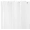 Kenney Tenda da doccia in PEVA, peso medio, 177,8 x 182,9 cm, colore bianco, confezione da 2