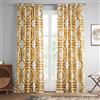 HPD Half Price Drapes Tenda Mecca in cotone stampato, oro, 50 x 120 cm