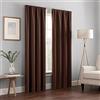 Eclipse Kendall, Tenda Termica Oscurante per Finestra, Moderna, con Tasca per Asta, per Camera da Letto o Soggiorno (1 Pannello), 106,7 x 241,3 cm, Cioccolato