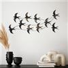 Wallity Accessorio decorativo da parete in metallo, dipinto a mano, 45 x 104 x 8 cm, 100% metallo (1,5 mm), design unico con elemento da appendere alla parete, perfetto per la decorazione della casa