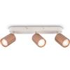 BRILONER - Plafoniera, orientabile, GU10, max. 9 W, faretti soffitto, lampada soffitto, plafoneria, plafoniere, camera da letto, faretto, 32,5 cm, caffè