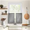 Elrene Home Fashions Cameron - Tenda da cucina a scomparsa, 76,2 x 91,4 cm, colore: Grigio