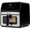 Girmi Friggitrice ad Aria Capacità 6,5 Litri Potenza 1700 Watt Temperatura Max 200 °C con 8 Programmi di Cottura - FG8500