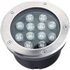 AntDau71® Faretto a led segnapasso calpestabile da esterno viali sentieri giardino pavimento IP65 da incasso a terra luce fredda 6500k - 220V (12 watt (16 x 9 cm))