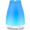 lovegerger 200ml Umidificatore Ultrasuoni Aromaterapia, Diffusore di Oli Essenziali di Vapore Freddo, 7-Color LED