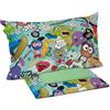 Riad Arredo Set Completo Letto Stampa Digitale 100% Cotone Ideale Ragazzi Bambini Divertente Made in Italy (Cool, Singolo)