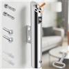 Poweka Posacenere Parete Esterna in Acciaio Inox per Ristoranti Hotel e Pub Club di Poweka, 30x6.2cm (Argento)