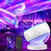 One Fire Lampada Proiettore Stelle, 180 Colori Aurora Boreale Proiettore Soffitto, Bluetooth 15 Musica LED Luce Rotante Nebulosa , Telecomando Timer 360° Galaxy Projector Per Bambini/Adulti/Regalo/Decorazioni