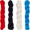 FREEBLOSS 4pezzi Filo Sashiko in 4 colori Matassa Sashiko 4 * 100 M filo da ricamo in puro cotone Filo Sashiko giapponese per quilting e ricamo Kit Sashiko Forniture