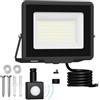 Probapro 50W Faretto Led da Esterno con Sensore di Movimento - Proiettore 5000LM IP65 Impermeabile, 6500K Bianca Fredda per Giardino, Cortile, Garage | Faro LED Esterno con Alta Luminosità e Durata