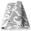 Home Tresor - Telo Arredatutto Copriletto Granfoulard Copridivano, Telo Copritutto Divano 2 e 3 Posti Grande, Salvadivano Multiuso Telo Arredo Fantasia Ramage (240x280 cm., Grigio)