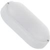 LEDKIA LIGHTING Plafoniera LED soffitto per Soggiorno, Cucina, Bagno 25W Ovale per Esterni 96x198 mm IP65 White 5000K Bianco Freddo
