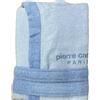 Generico Accappatoio Bicolor in Spugna 400gsm - Comfort e Stile Italiano per Ragazzi e Ragazze (IT, Età, 12 anni, 14 anni, Regular, CELESTE/BLU)