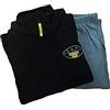 Navigare Pigiama Tuta Pile Uomo Taglie Calibrate Chiusura Zip Moda Egidio (56, Nero)