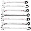 GearWrench Set di chiavi combinate a cricchetto, 7 pezzi, 120 XP, universale Spline XL, SAE - 86452