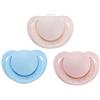 LittleForBig Adulti Dimensioni Ciuccio Confezione da Tre Colori - Rosa Blu Avorio