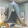 Surwin Baldacchino per Letto Bambini, Tenda Zanzariera Cupola Rotonda Baldacchino per Decorazione Lettino Culla Bambini Cameretta Camera da Letto Lettura - Azzurro