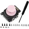 Perfect Part Tasto 3D analogico rosa Joystick Rocker con tappo per Sony PSP 2000 2001 + 19 viti + strumento