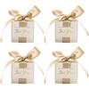 Wuuooei Scatola Caramelle30Pcs Scatole di Caramelle di Nozze Scatola di Caramelle di Carta Scatole Regalo Piccole con Nastro per Prima Comunione Battesimo Matrimonio Compleanno Laurea Nascita Cresima