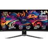 Msi Monitor QD-Oled 34'' Msi MPG 341CQPX Curvo UWQHD 3440x1440p/0.03ms/classe G/Nero [9S6-3DD04T-013]