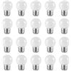 HUAMu 20 X Bianco caldo Luci Decorative Colorate Lampadine Led E27 2W, B4U Risparmio Energetico Lampada Colorata, Golf Palla Lampadina, Per Esterno Interna Stringa, Natale Albero, Festa Luci Notturne