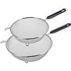 Westmark 2 Setacci, Traditionell, ø 18 cm + ø 20 cm, Acciaio Inox/Plastica, Argento/Nero, 128522E6