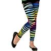 W WIDMANN MILANO Party Fashion WIDMANN MILANO PARTY FASHION - Leggings per bambini anni '80, stampa tigre, anni '80, stampa animale, febbre da discoteca, carnevale