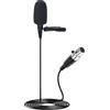 JTLAU Lavalier - Microfono a condensatore cardioide, compatibile con sistemi wireless Shure Bodypack, ideale per lezioni, attori, teatro, podcast