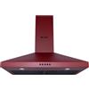 Wiggo WE-E543R(RB) - Cappa da parete - 50cm - Rosso