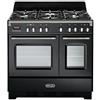 De'Longhi De Longhi MEM 965T NN ED | Cucina a Gas 5 Fuochi + 2 Forni Elettrici Ventilati, 90x60 cm, colore Antracite, Linea Mastercook