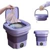 伟 祥 Mini lavatrice, lavatrice pieghevole, lavatrice e asciugatrice portatile, lavatrice di grande capacità da 8 litri, timer touch a 3 velocità con funzione centrifuga