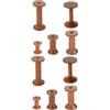 DIYEAH 2 Set Bobina Portaspago per Macchina da Cucire Fili Filo per Cucire Infila Portafilo Pre Bobine Distributore Filo Porta Filato da Tavolo di Legno 5 Pezzi*2